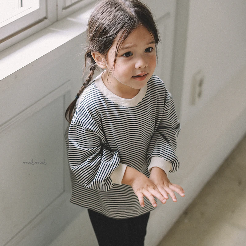 Melmel - Korean Children Fashion - #fashionkids - Stripe Tee