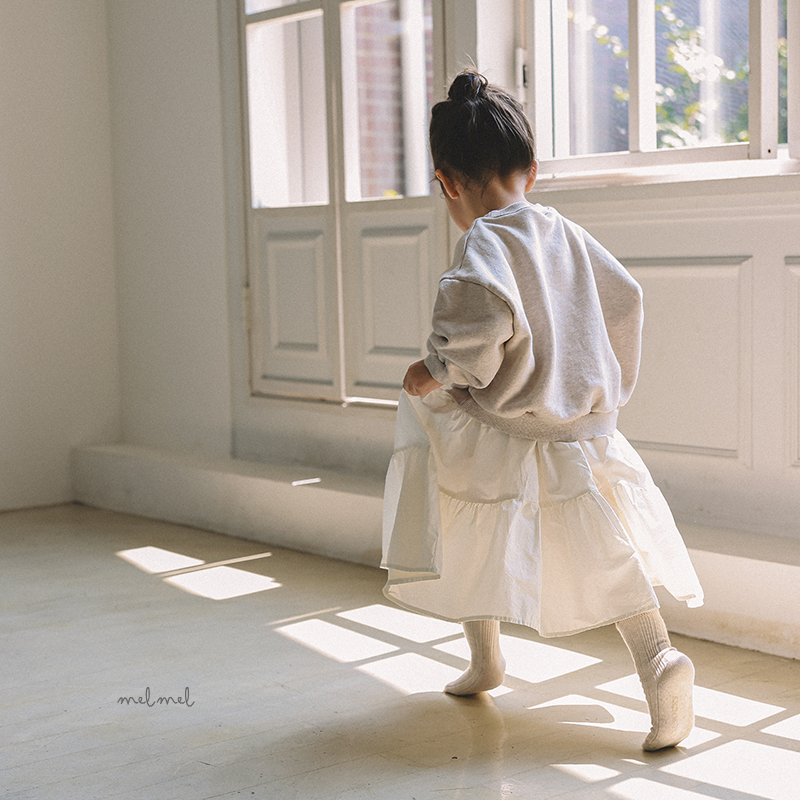 Melmel - Korean Children Fashion - #fashionkids - Tiered Long Skirt - 3