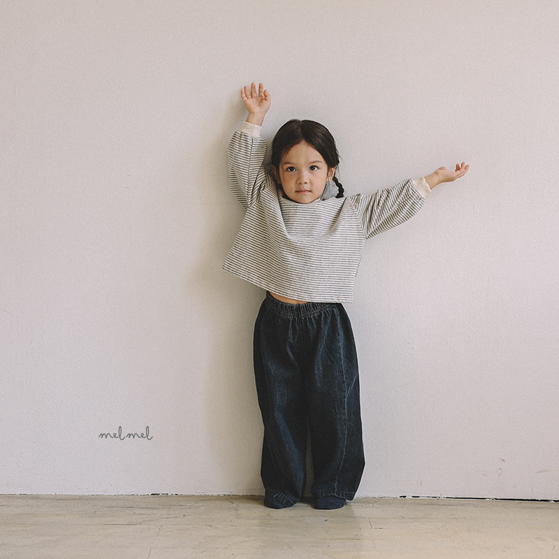 Melmel - Korean Children Fashion - #fashionkids - Loose Fit Denim Pants