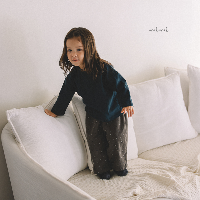 Melmel - Korean Children Fashion - #kidsshorts - Corduroy Print Pants - 8