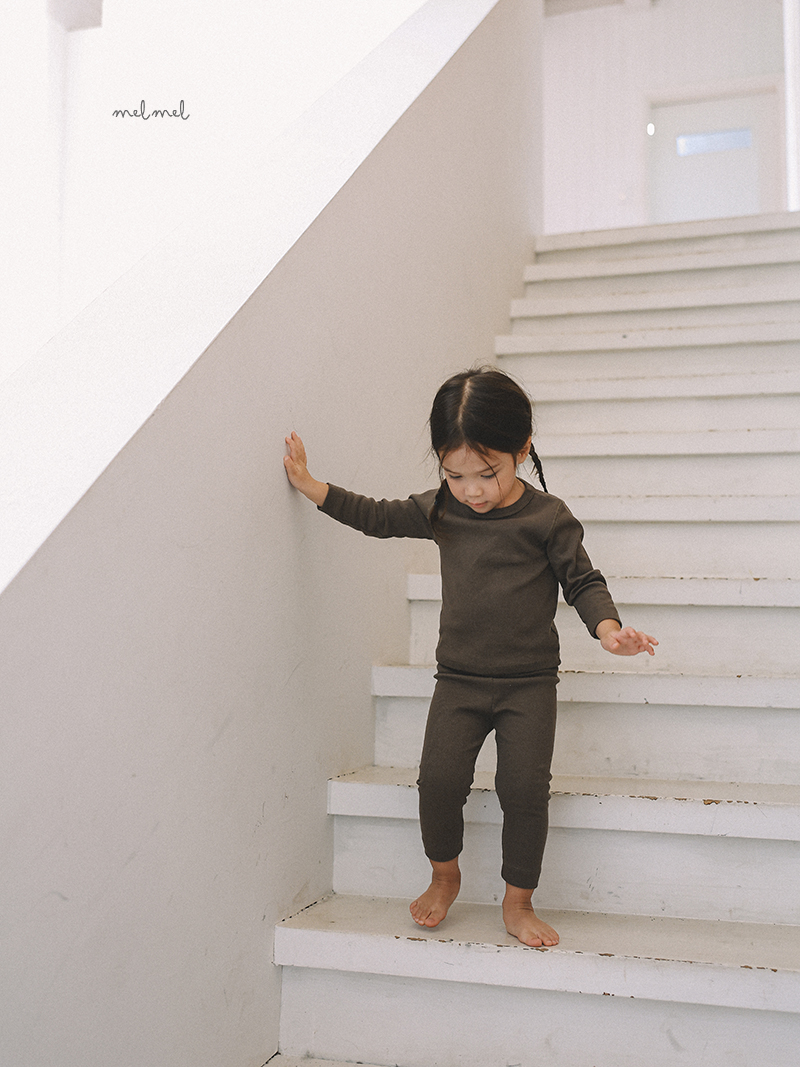 Melmel - Korean Children Fashion - #kidsshorts - Ribbed Leggings - 9
