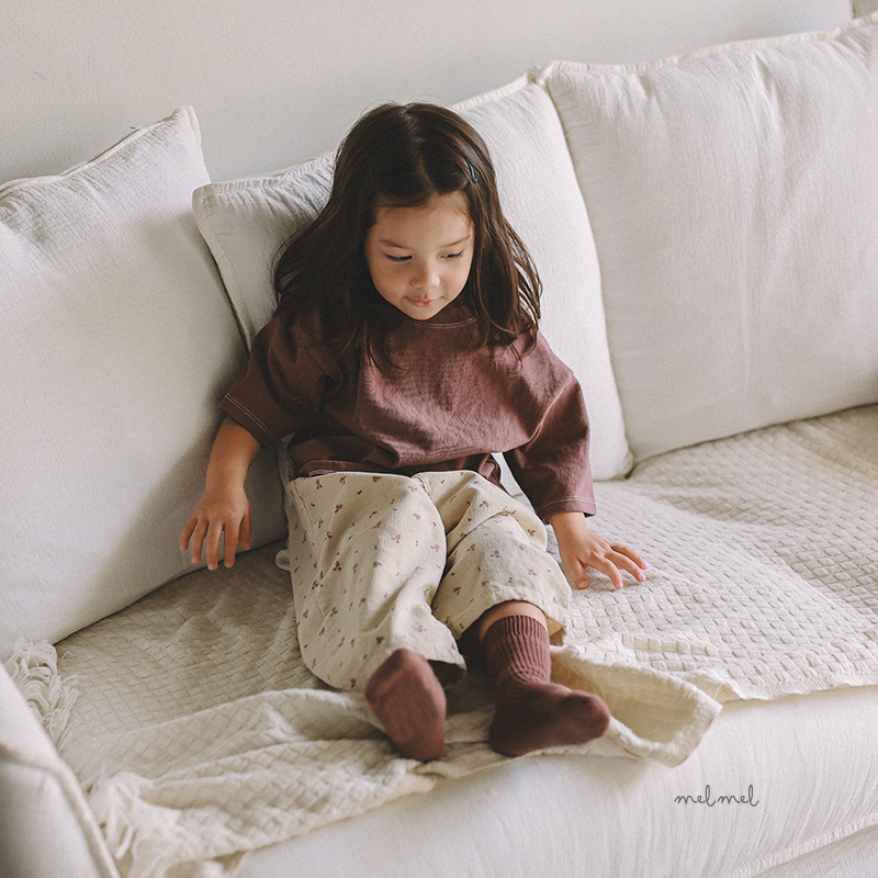 Melmel - Korean Children Fashion - #kidsstore - Corduroy Print Pants - 9