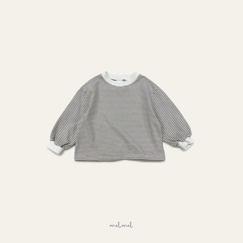 Melmel - Korean Children Fashion - #kidsstore - Stripe Tee - 3
