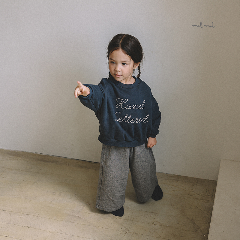 Melmel - Korean Children Fashion - #kidzfashiontrend - Embroidery Sweatshirt - 7