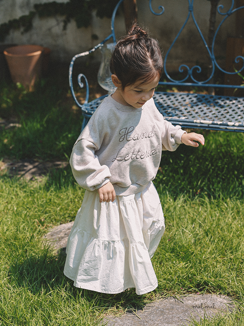 Melmel - Korean Children Fashion - #kidzfashiontrend - Tiered Long Skirt - 6