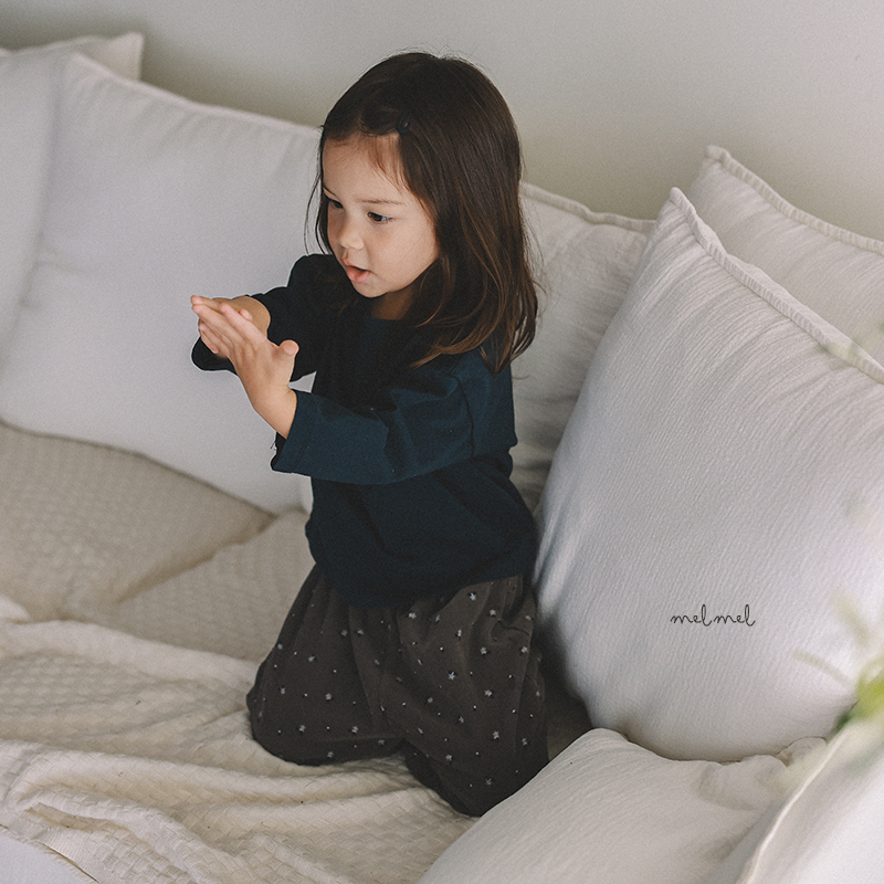 Melmel - Korean Children Fashion - #littlefashionista - Corduroy Print Pants - 12