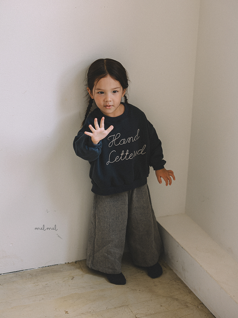 Melmel - Korean Children Fashion - #littlefashionista - Embroidery Sweatshirt - 9
