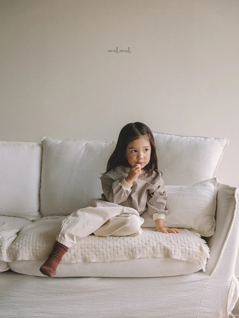 Melmel - Korean Children Fashion - #littlefashionista - Stripe Tee - 6