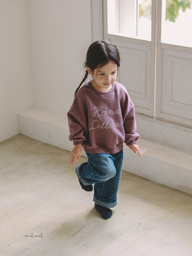 Melmel - Korean Children Fashion - #magicofchildhood - Embroidery Sweatshirt - 10
