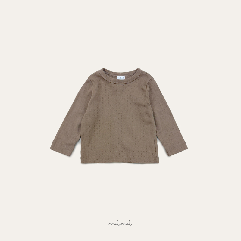 Melmel - Korean Children Fashion - #littlefashionista - Eyelet Tee - 4