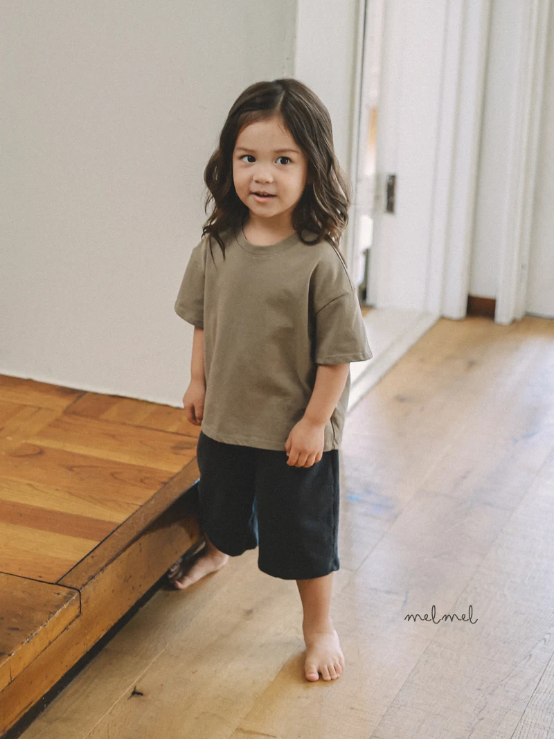 Melmel - Korean Children Fashion - #minifashionista - Loose Fit Short Sleeve Tee - 10