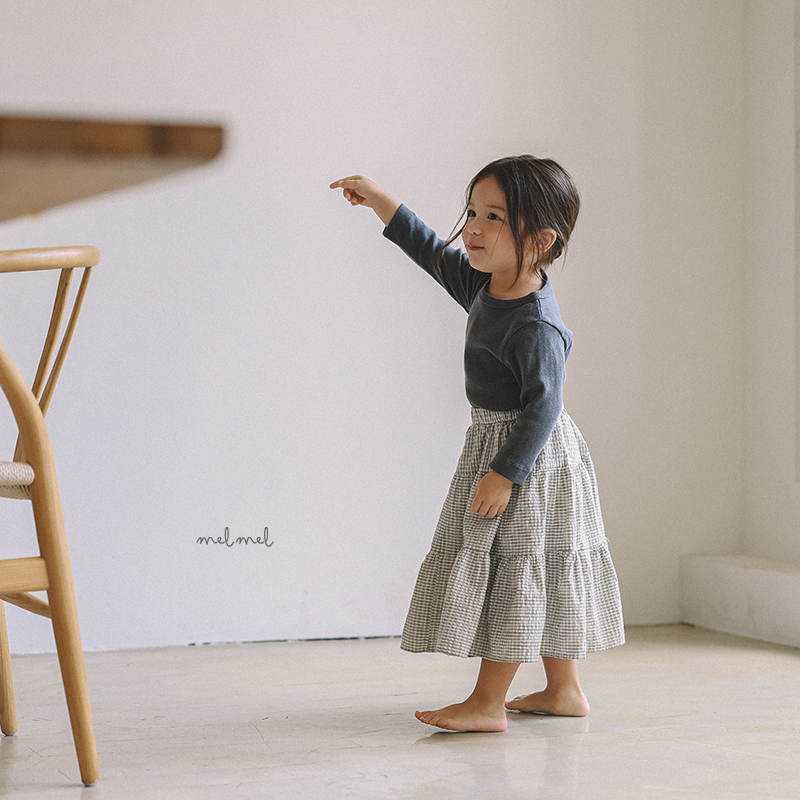 Melmel - Korean Children Fashion - #minifashionista - Tiered Long Skirt - 10