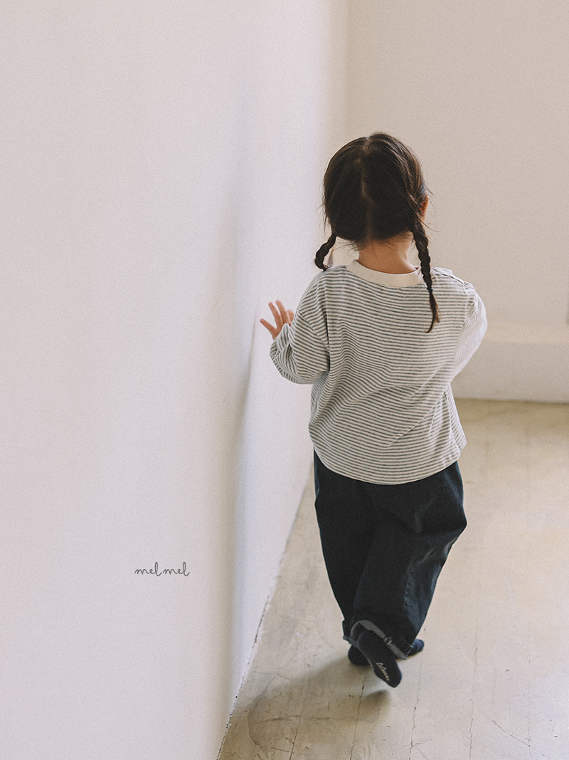 Melmel - Korean Children Fashion - #minifashionista - Loose Fit Denim Pants - 8