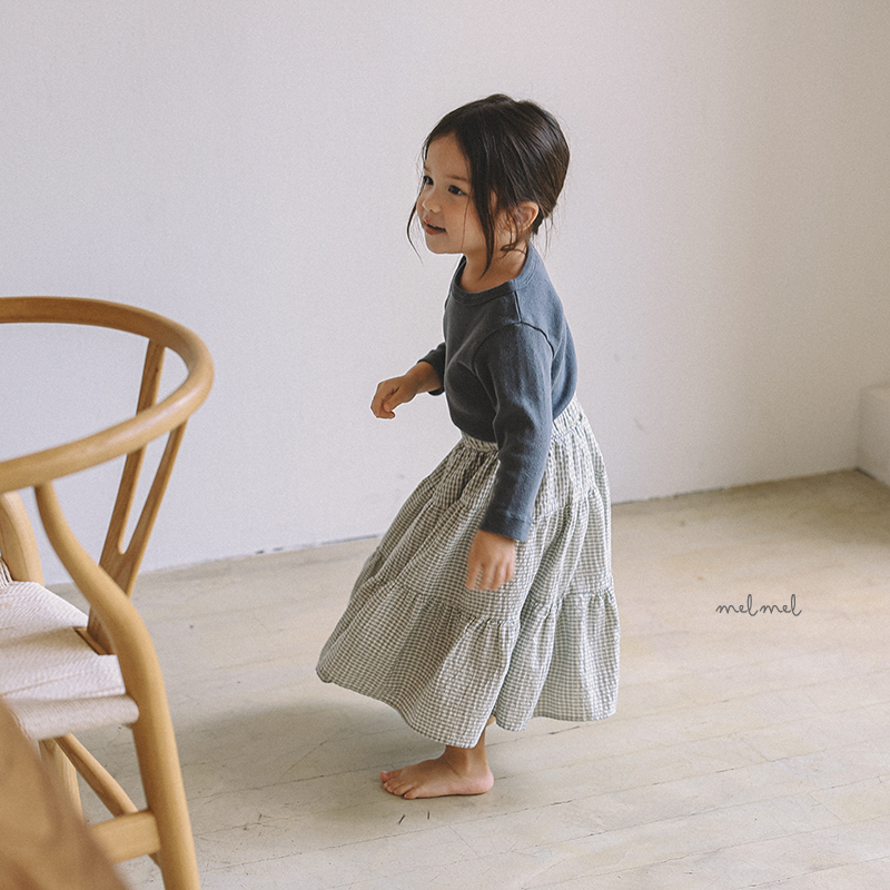 Melmel - Korean Children Fashion - #prettylittlegirls - Tiered Long Skirt - 11