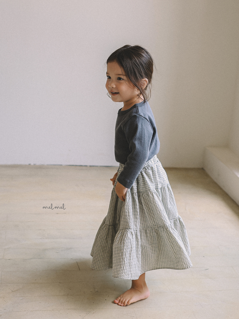 Melmel - Korean Children Fashion - #todddlerfashion - Tiered Long Skirt - 12