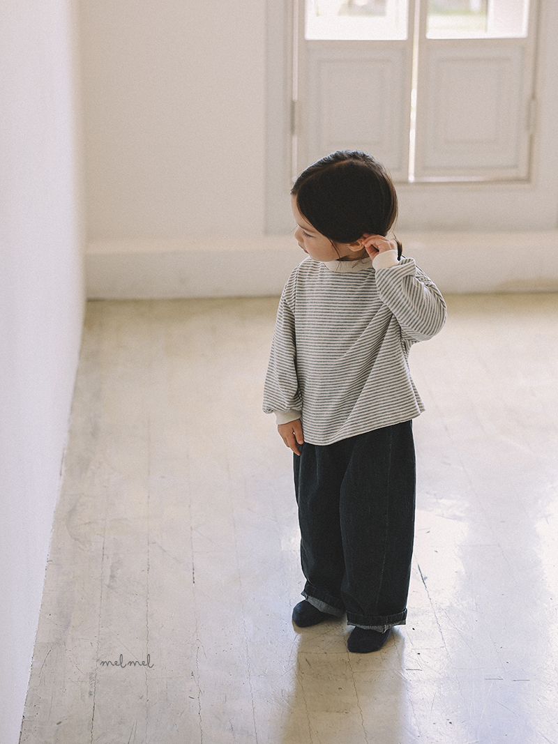 Melmel - Korean Children Fashion - #toddlerclothing - Loose Fit Denim Pants - 11