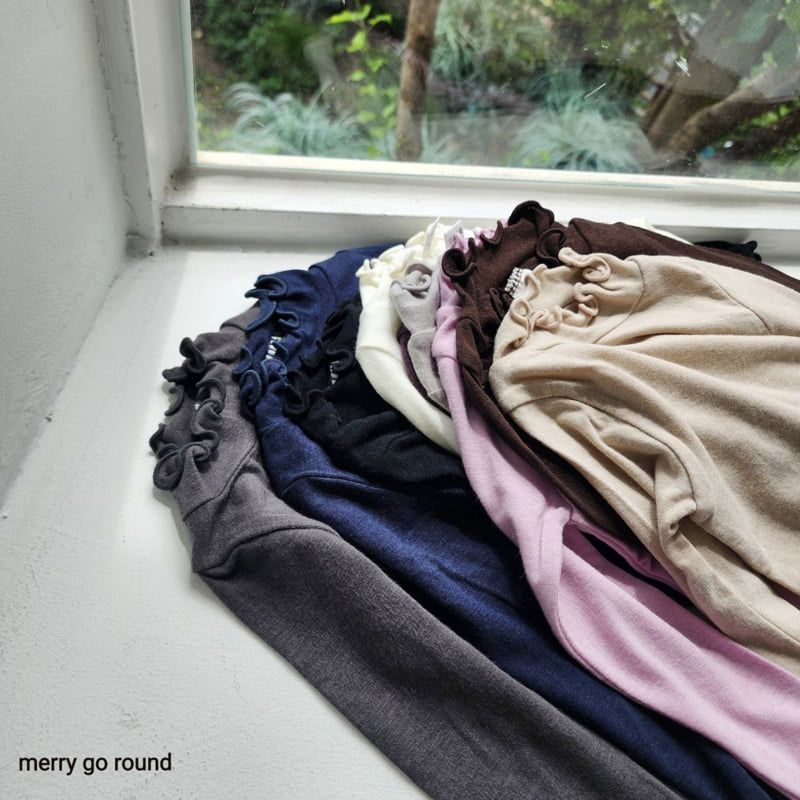 Merry Go Round - Korean Children Fashion - #Kfashion4kids - Jelly Mock Neck Tee - 3