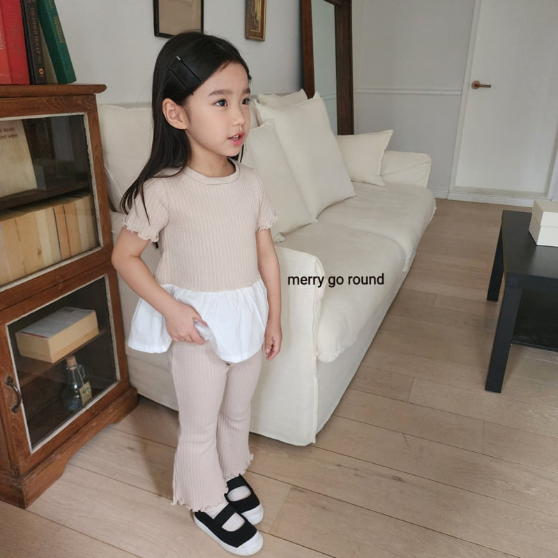 Merry Go Round - Korean Children Fashion - #Kfashion4kids - Ribbed Set (set of 3) - 11