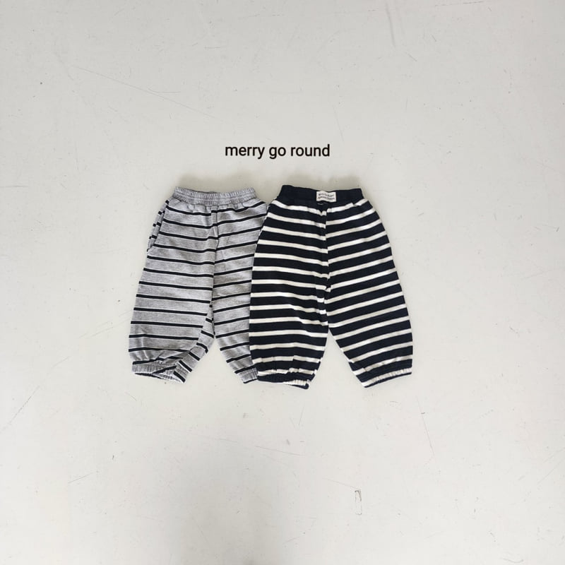 Merry Go Round - Korean Children Fashion - #Kfashion4kids - Striped Jogger Pants