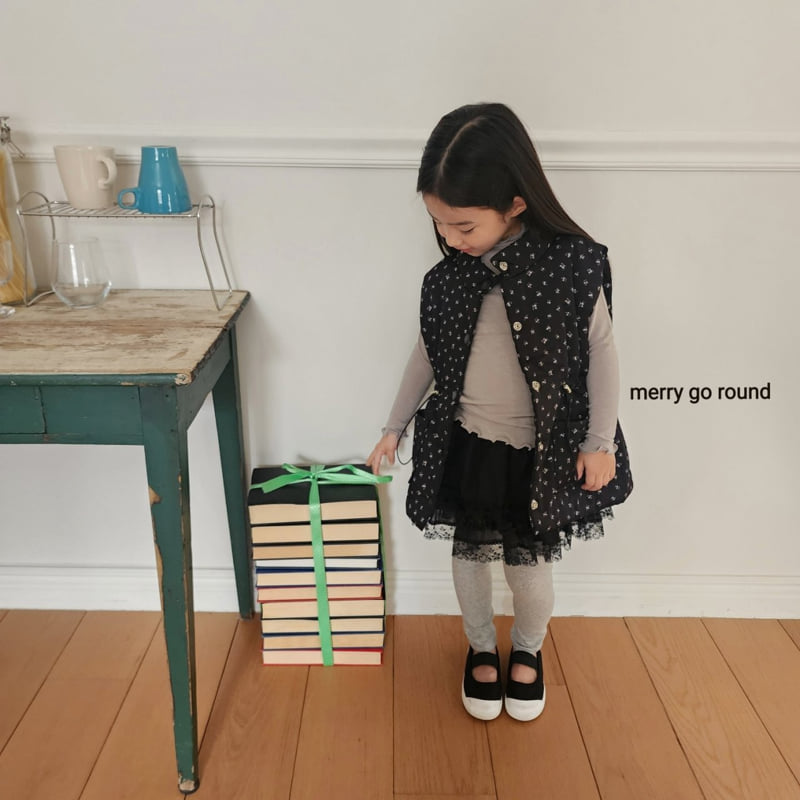 Merry Go Round - Korean Children Fashion - #childofig - Tiny Flower String Vest - 9