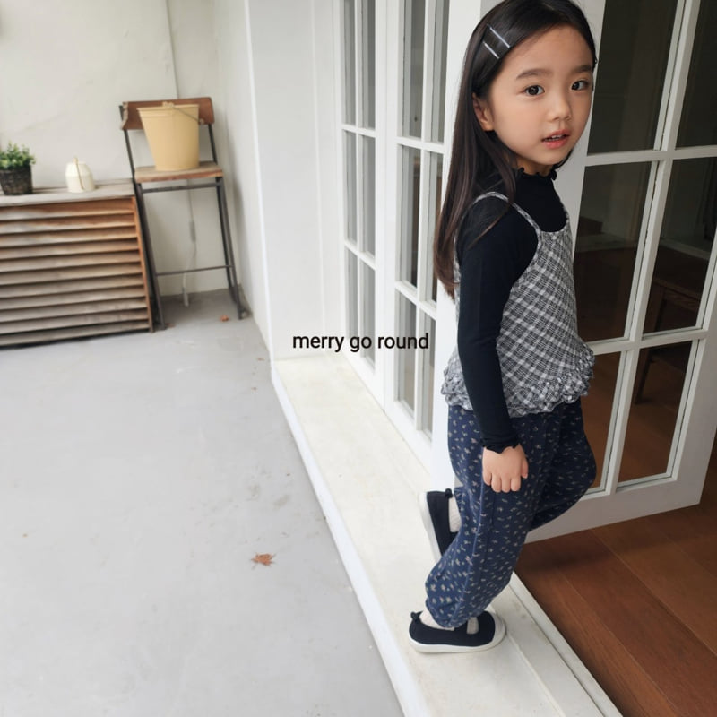Merry Go Round - Korean Children Fashion - #childofig - Stretch Check Bustier - 5