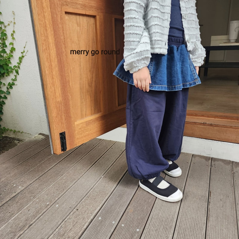 Merry Go Round - Korean Children Fashion - #childofig - Skirt Jogger Pants - 3
