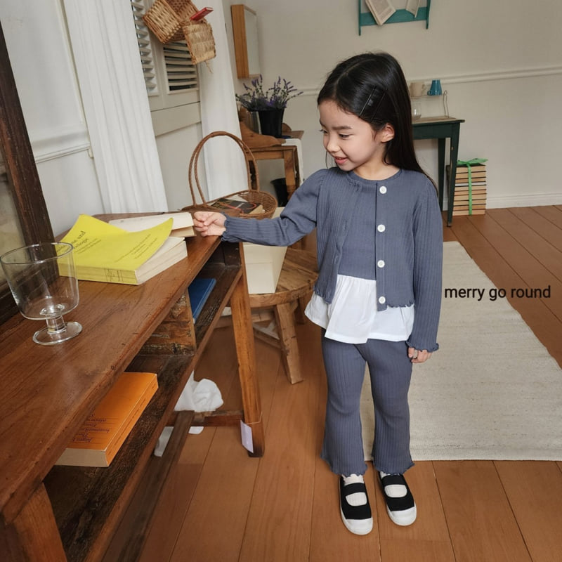 Merry Go Round - Korean Children Fashion - #childofig - Ribbed Set (set of 3) - 3