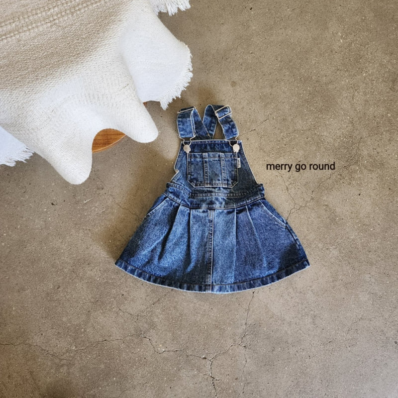 Merry Go Round - Korean Children Fashion - #childofig - Denim Overall One-piece - 11
