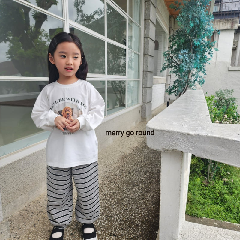 Merry Go Round - Korean Children Fashion - #childofig - Striped Jogger Pants - 7