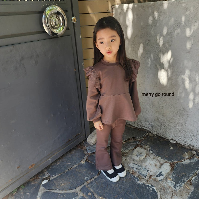 Merry Go Round - Korean Children Fashion - #childrensboutique - Lovely Bootcut Set - 3