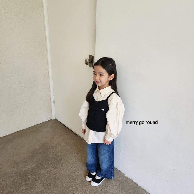 Merry Go Round - Korean Children Fashion - #childrensboutique - Cable Knit Vest - 11