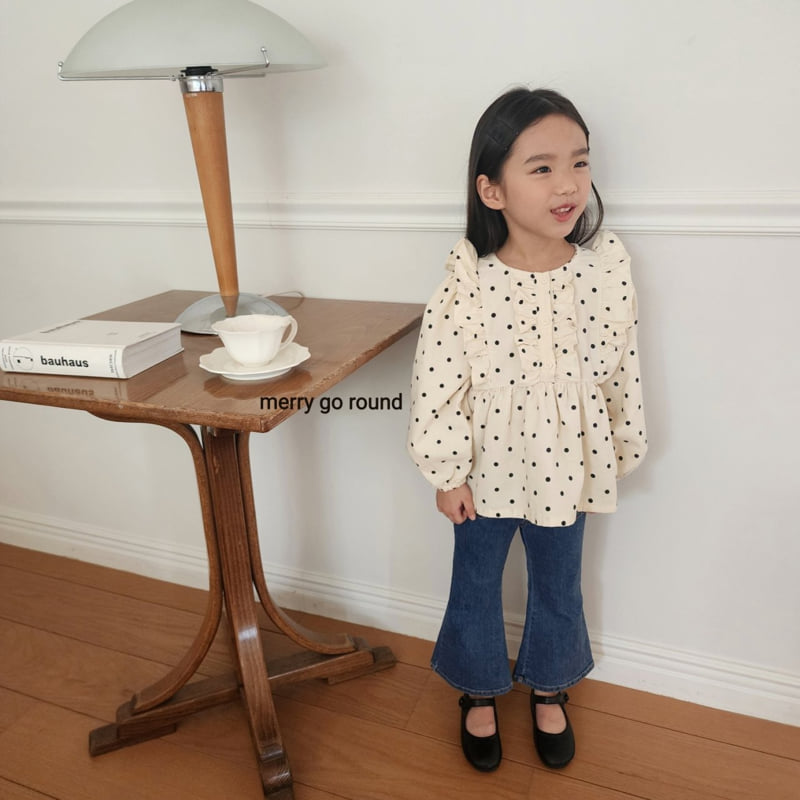 Merry Go Round - Korean Children Fashion - #childrensboutique - Frill Blouse - 4