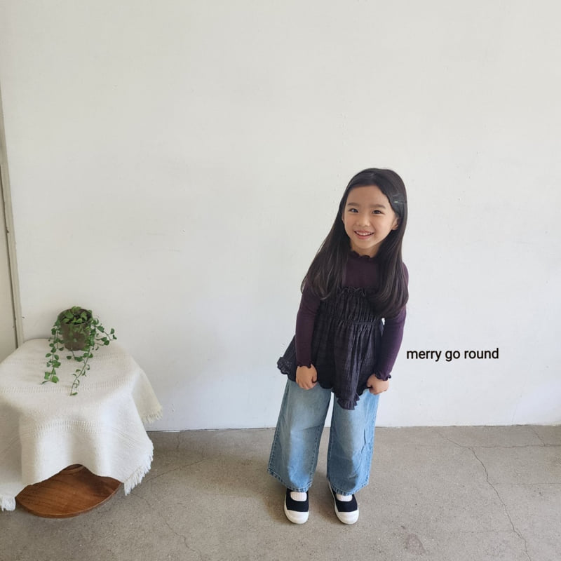 Merry Go Round - Korean Children Fashion - #designkidswear - Ribbon Frill Bustier - 3