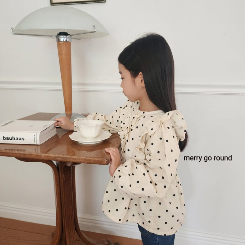 Merry Go Round - Korean Children Fashion - #kidsshorts - Frill Blouse - 7