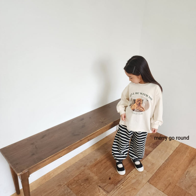 Merry Go Round - Korean Children Fashion - #kidsshorts - Puppy Sweatshirt - 5