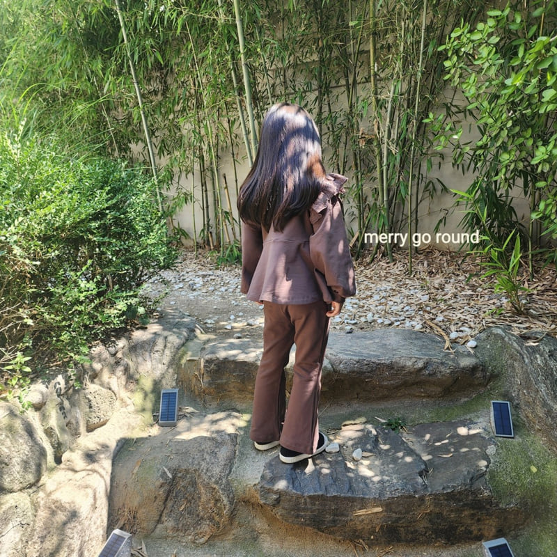 Merry Go Round - Korean Children Fashion - #kidsshorts - Lovely Bootcut Set - 7