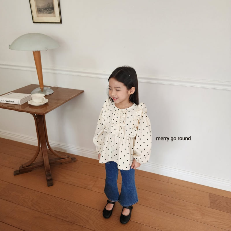 Merry Go Round - Korean Children Fashion - #kidsstore - Frill Blouse - 8