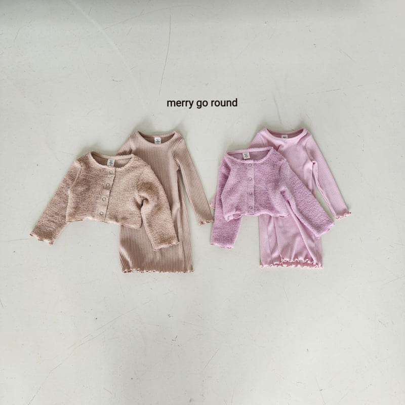 Merry Go Round - Korean Children Fashion - #kidsstore - Ribbed One-piece - 12