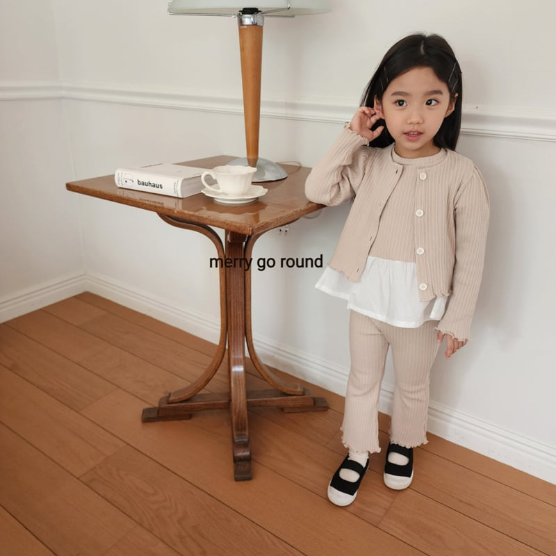 Merry Go Round - Korean Children Fashion - #kidsstore - Ribbed Set (set of 3) - 9