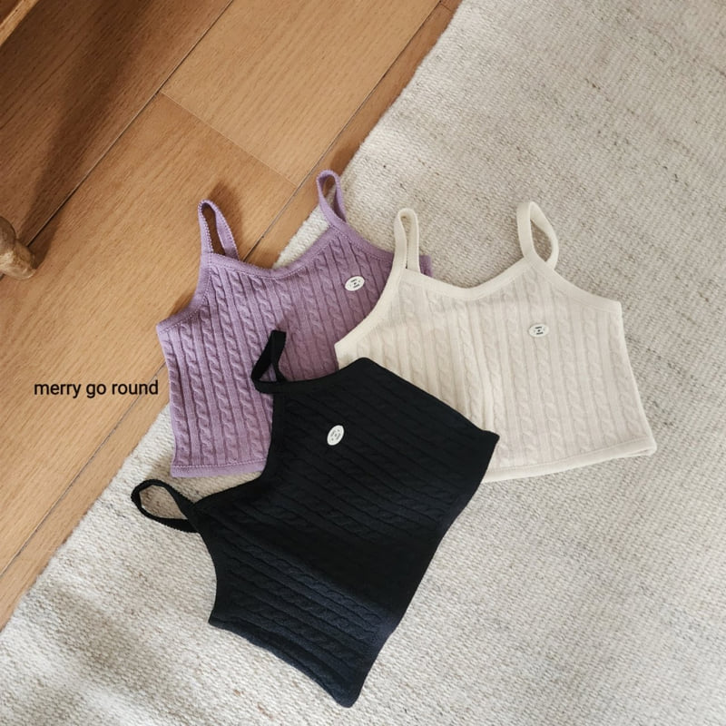 Merry Go Round - Korean Children Fashion - #kidsstore - Cable Knit Vest - 2