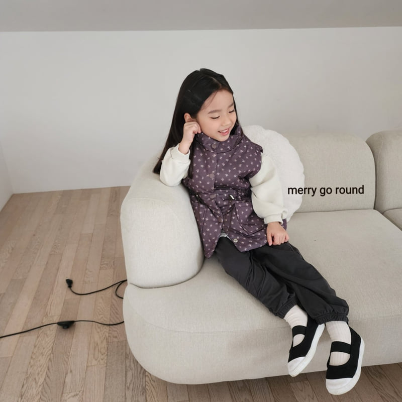 Merry Go Round - Korean Children Fashion - #littlefashionista - Tiny Flower String Vest - 5