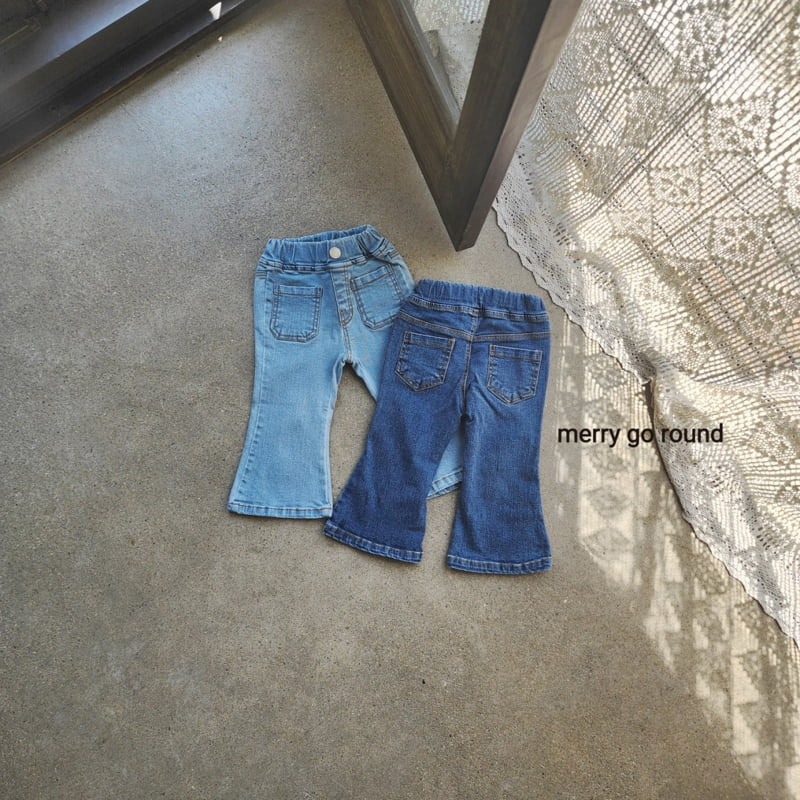 Merry Go Round - Korean Children Fashion - #littlefashionista - Pocket Bootcut Pants - 2