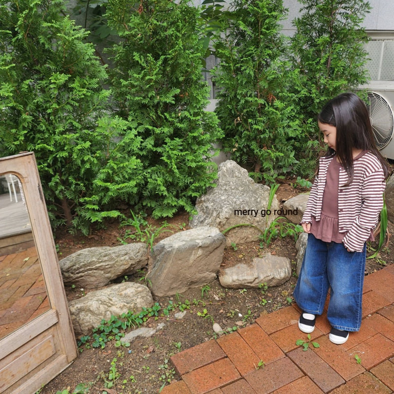 Merry Go Round - Korean Children Fashion - #littlefashionista - Striped Cardigan Set - 7