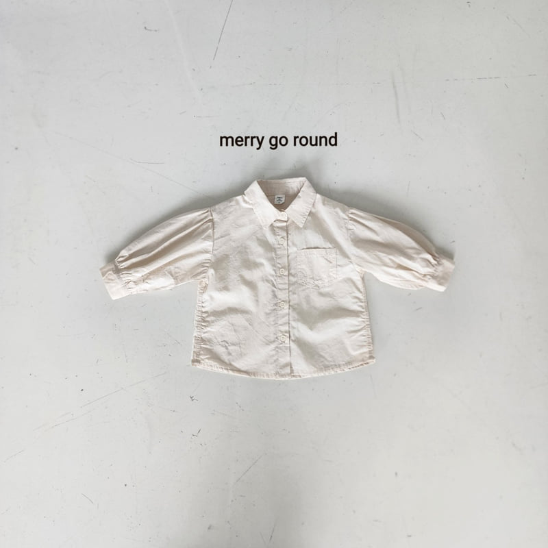 Merry Go Round - Korean Children Fashion - #littlefashionista - Collared Long Shirt - 3