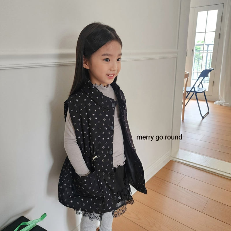 Merry Go Round - Korean Children Fashion - #magicofchildhood - Tiny Flower String Vest - 6