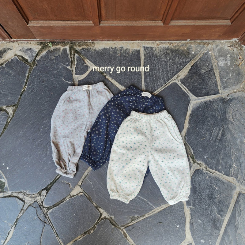 Merry Go Round - Korean Children Fashion - #magicofchildhood - Floral Jogger Pants - 2