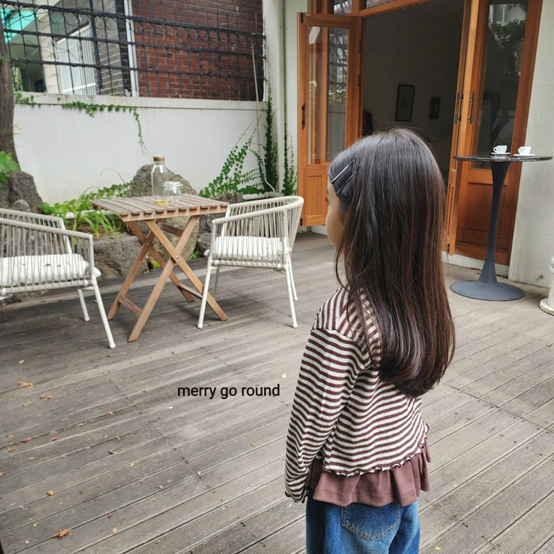 Merry Go Round - Korean Children Fashion - #magicofchildhood - Striped Cardigan Set - 8