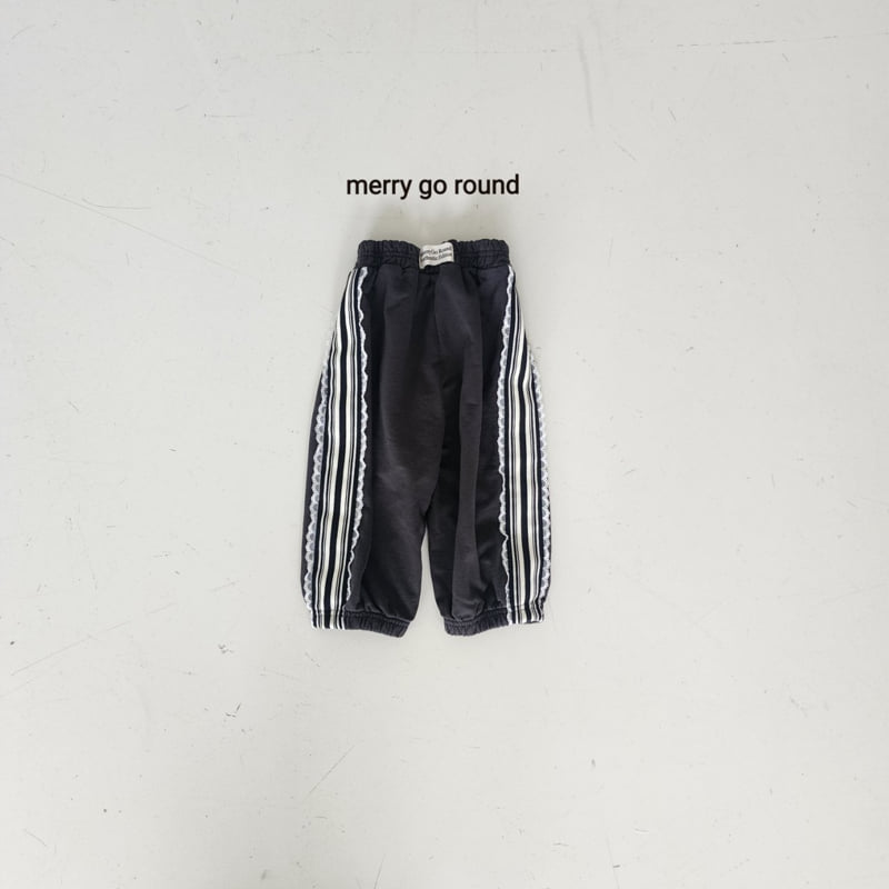 Merry Go Round - Korean Children Fashion - #magicofchildhood - Lace Jogger Pants - 9