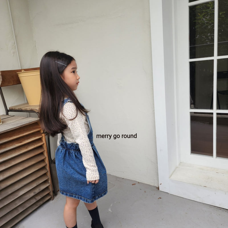 Merry Go Round - Korean Children Fashion - #magicofchildhood - Denim Overall One-piece - 8
