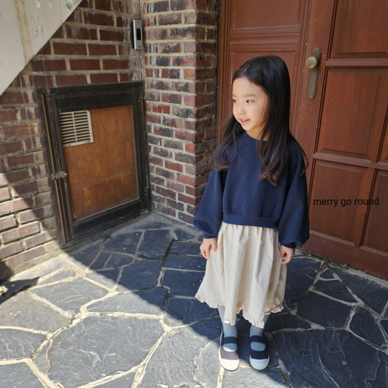 Merry Go Round - Korean Children Fashion - #minifashionista - Sweatshirt One-piece - 2